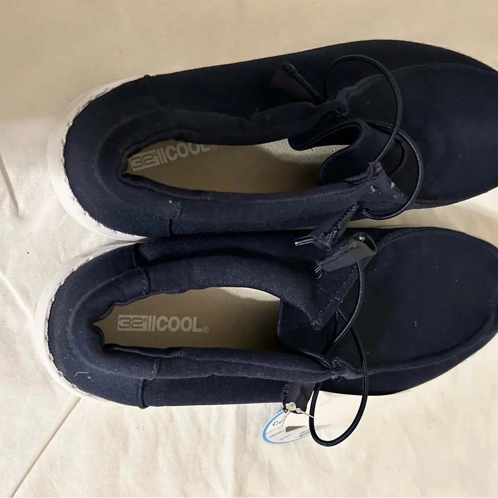 NWT 32 Degrees Men’s Cushion Boat Shoe/Navy Blue/Size 12